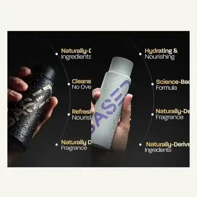 BASED Shower Duo shampoo and conditioner from owner-authorized supplied product images.